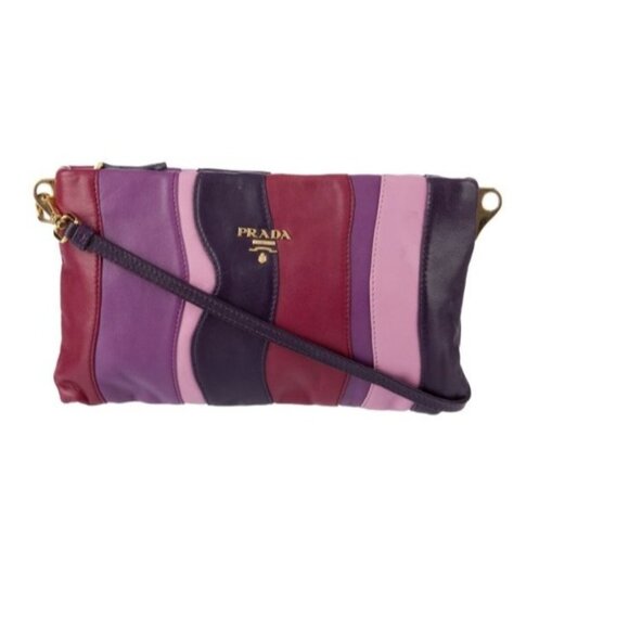 PRADA Nappa Stripes Bandoliera Crossbody Bag - Picture 1 of 6